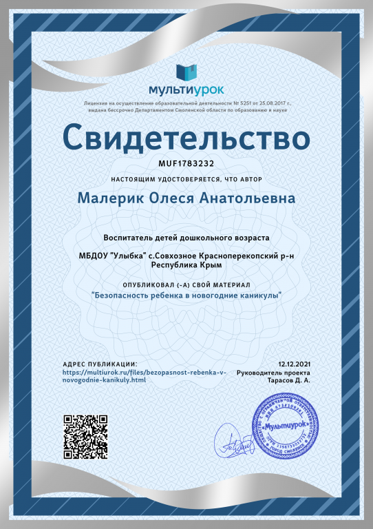 Свидетельство Безопасность ребенка в новогодние каникулы.png