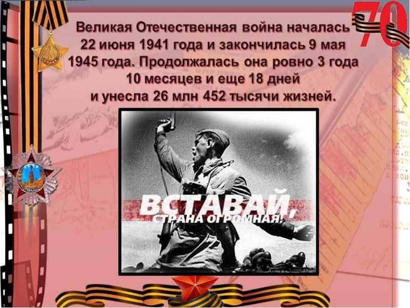 Великая отечественная война 1941 1945 картинки с текстом